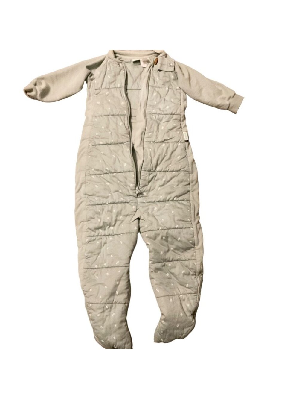 Ergo pouch Sleep Suit Sack3.5 TOG thicker cotton sage green 4-6y retail 90USD
